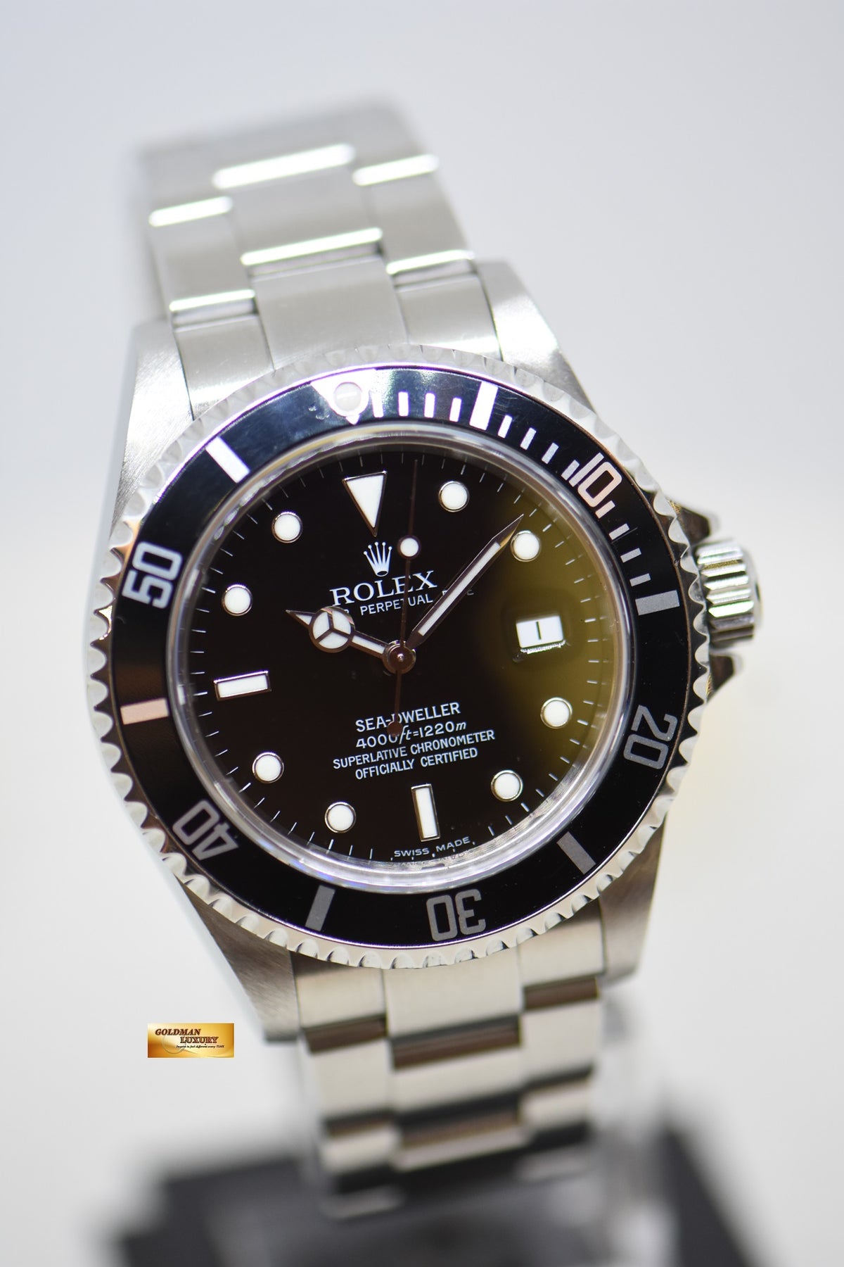 [SOLD] ROLEX OYSTER SEA DWELLER 40mm STEEL BRACELET BLACK DIAL 16600 (NO-PINHOLE-SEL) (MINT)