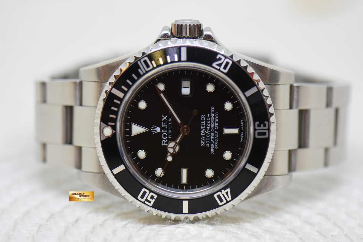 [SOLD] ROLEX OYSTER SEA DWELLER 40mm STEEL BRACELET BLACK DIAL 16600 (NO-PINHOLE-SEL) (MINT)
