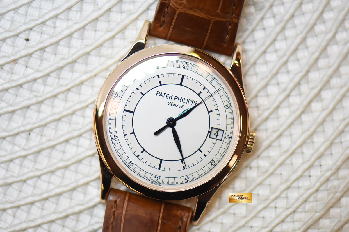 [SOLD] PATEK PHILIPPE CALATRAVA 38mm ROSE GOLD SECTOR DIAL AUTOMATIC 5296R (MINT)