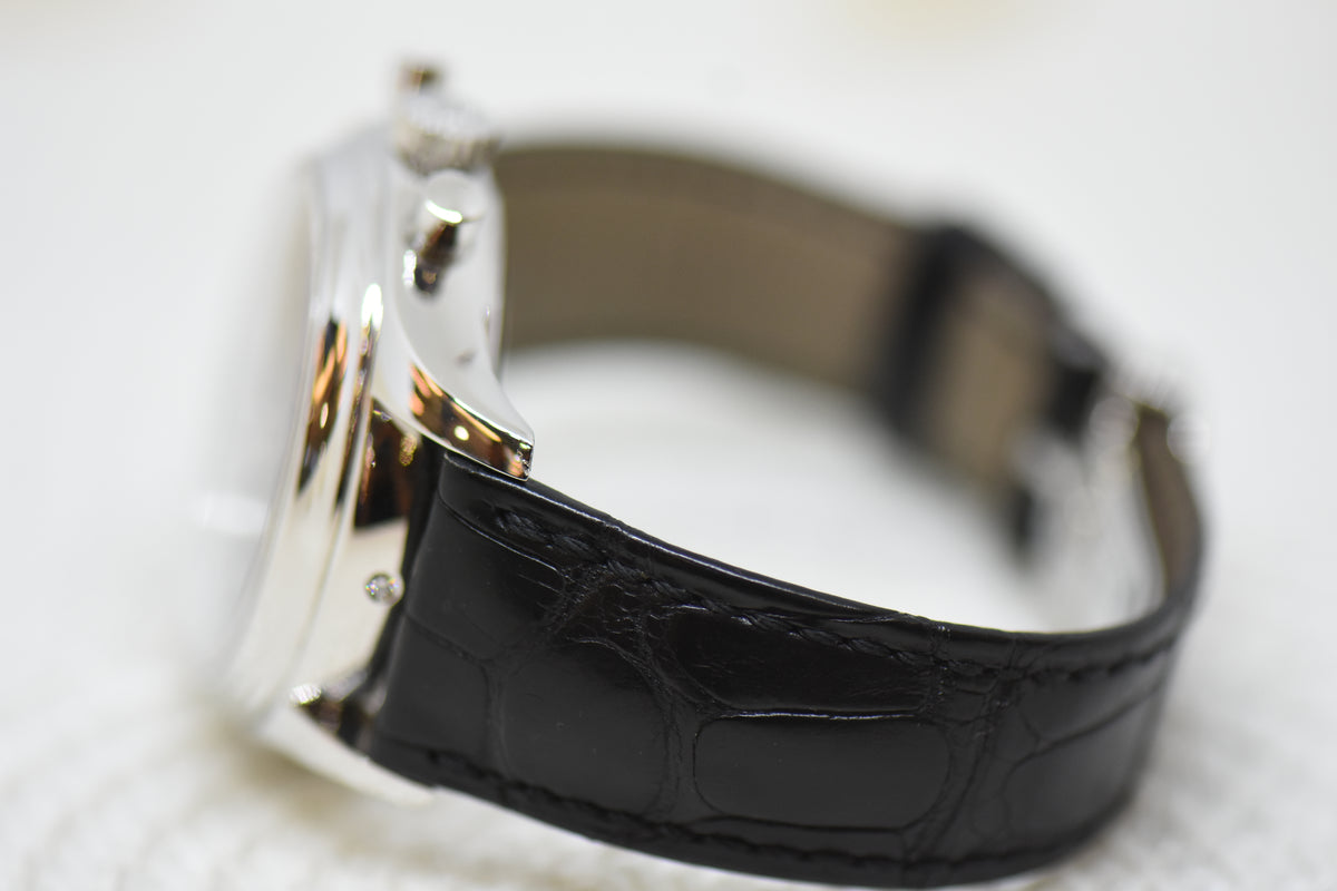 [SOLD] PATEK PHILIPPE ANNUAL CALENDAR FLYBACK CHRONOGRAPH 40.5mm PLATINUM IN LEATHER STRAP DARK GREY DIAL 5960P (MINT)