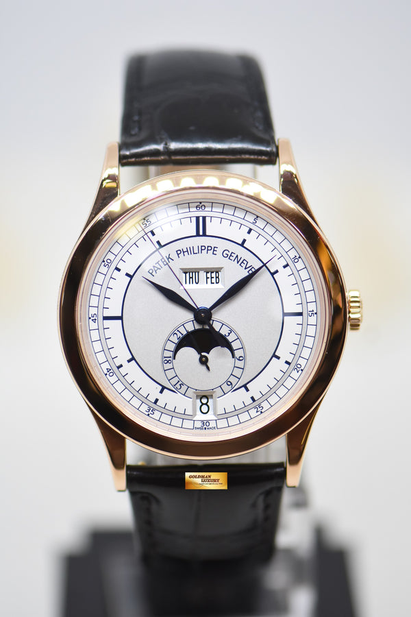 PATEK PHILIPPE ANNUAL CALENDAR MOONPHASE 38.5mm ROSE GOLD SECTOR DIAL AUTOMATIC 5396R (MINT)