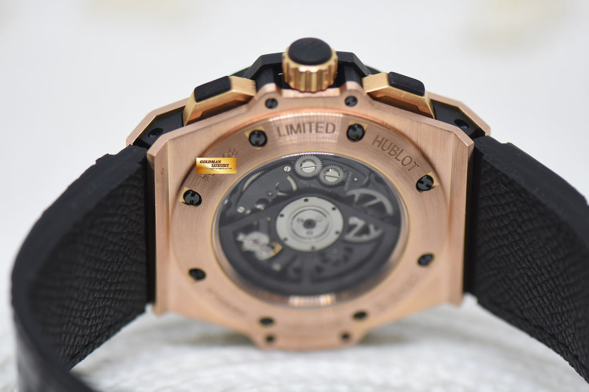 [SOLD] HUBLOT KING POWER UNICO CHRONOGRAPH 48mm ROSE GOLD IN LEATHER STRAP AUTOMATIC 701.OX.0180.RX (MINT)