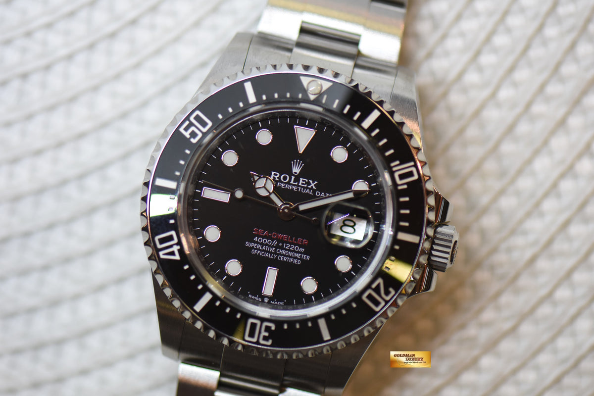 [SOLD] ROLEX OYSTER PERPETUAL RED SEA-DWELLER 43mm MARK II DIAL STEEL IN BRACELET 126600 (MINT)