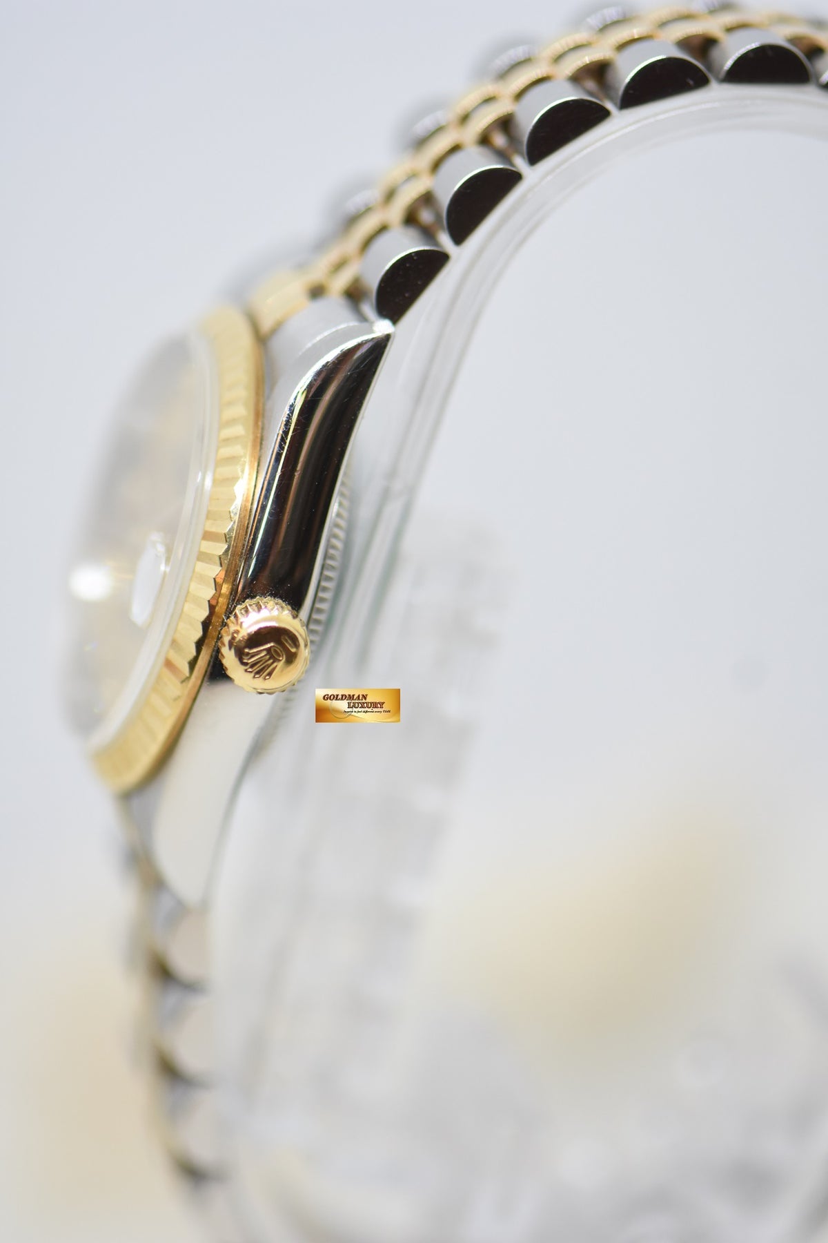 [SOLD] ROLEX OYSTER DATEJUST 31mm HALF-GOLD IN JUBILEE BRACELET GOLD DIAMOND DIAL 78273 (MINT)