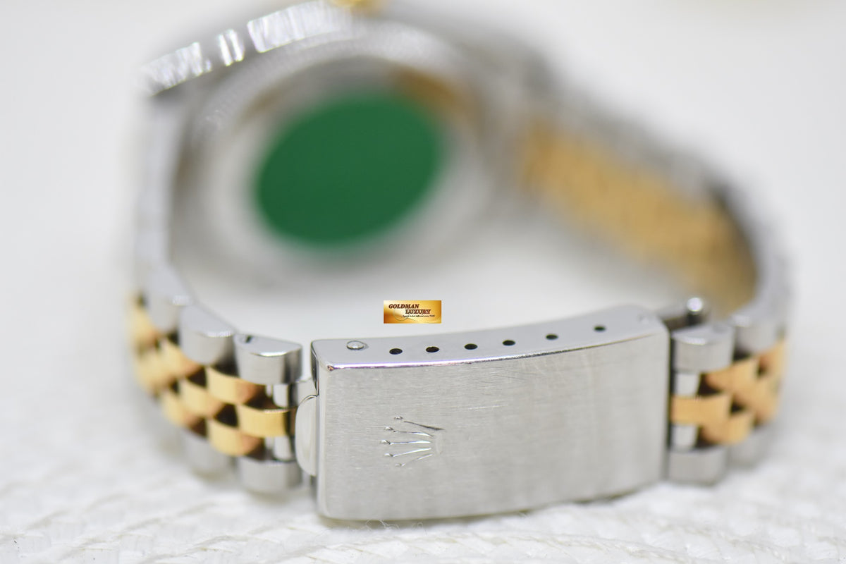 [SOLD] ROLEX OYSTER DATEJUST 31mm HALF-GOLD IN JUBILEE BRACELET GOLD DIAMOND DIAL 78273 (MINT)