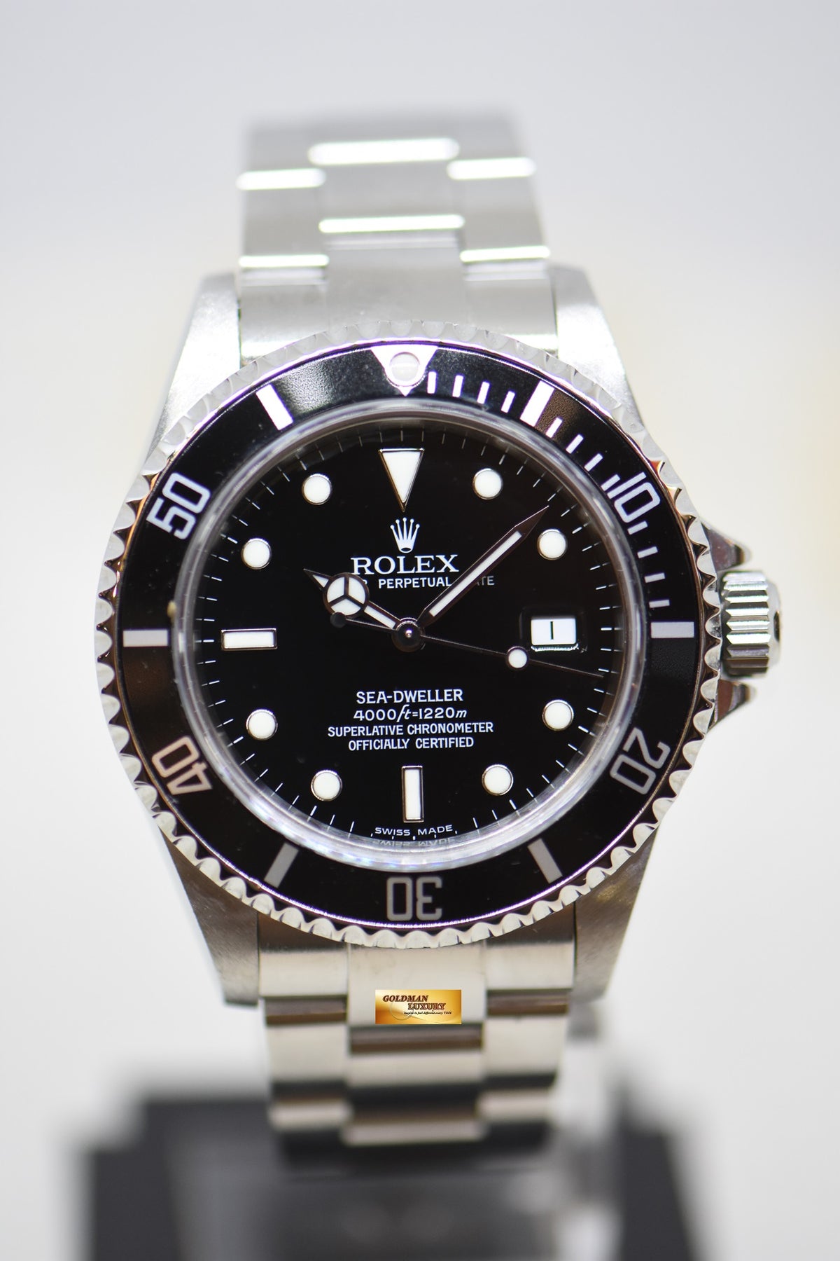 [SOLD] ROLEX OYSTER SEA DWELLER 40mm STEEL BRACELET BLACK DIAL 16600 (NO-PINHOLE-SEL) (MINT)