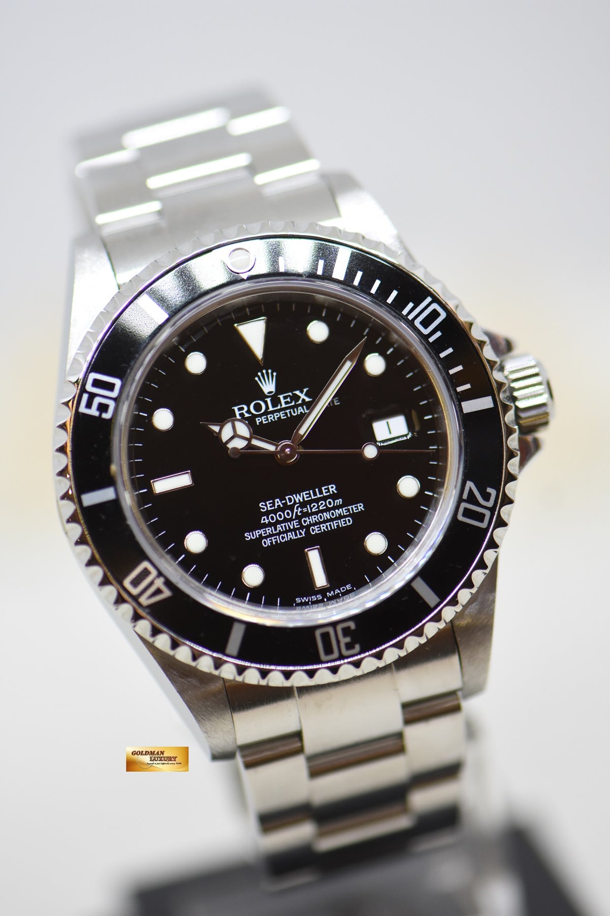 [SOLD] ROLEX OYSTER SEA DWELLER 40mm STEEL BRACELET BLACK DIAL 16600 (NO-PINHOLE-SEL) (MINT)