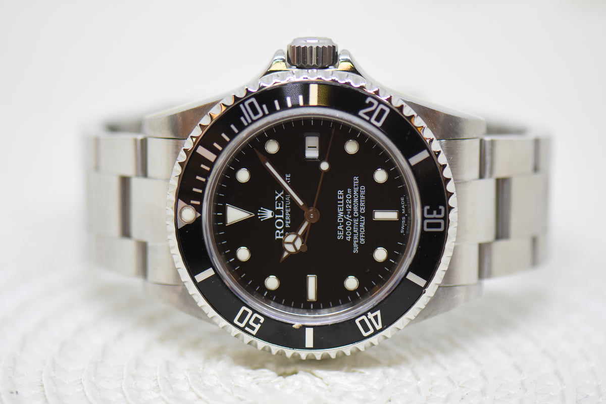 [SOLD] ROLEX OYSTER SEA DWELLER 40mm STEEL BRACELET BLACK DIAL 16600 (NO-PINHOLE-SEL) (MINT)
