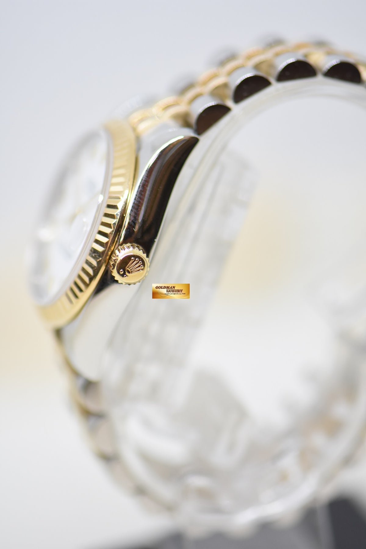 [SOLD] ROLEX OYSTER DATEJUST 31mm HALF-GOLD IN JUBILEE BRACELET WHITE ROMAN DIAL 178273 (MINT)