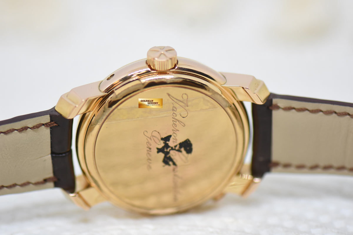 [SOLD] VACHERON CONSTANTIN MALTE 39mm REGULATEUR DUAL TIME ROSE GOLD IN LEATHER STRAP AUTOMATIC 42005/2 (MINT)