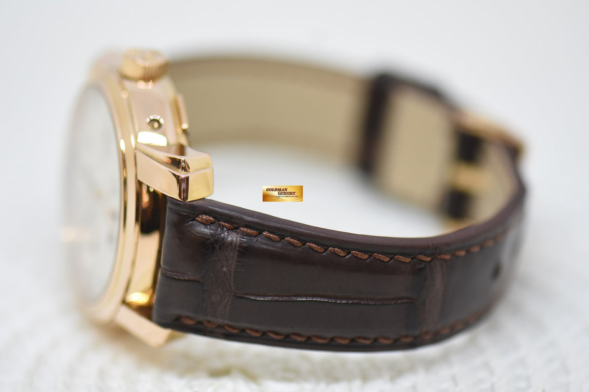 [SOLD] VACHERON CONSTANTIN MALTE 39mm REGULATEUR DUAL TIME ROSE GOLD IN LEATHER STRAP AUTOMATIC 42005/2 (MINT)