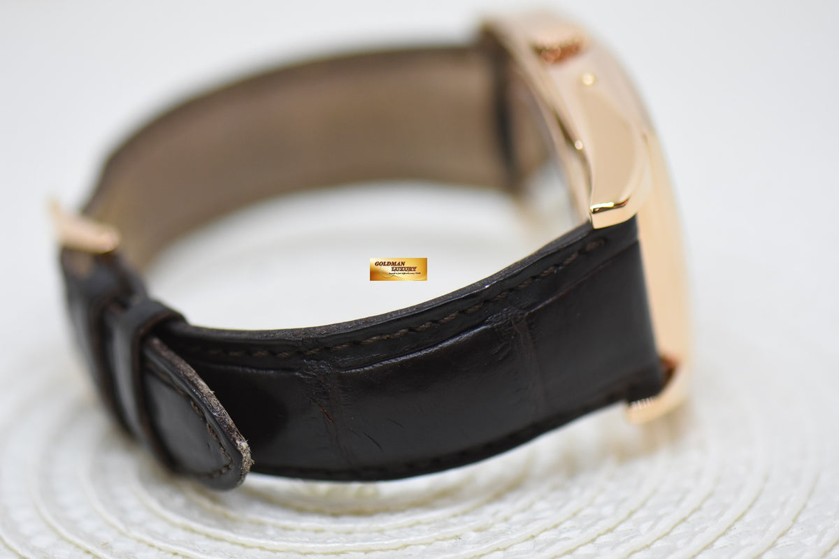 [SOLD] PATEK PHILIPPE ANNUAL CALENDAR with MOONPHASE GONDOLO TONNEAU ROSE GOLD IN LEATHER STRAP MEN’S AUTOMATIC 5135R (MINT)