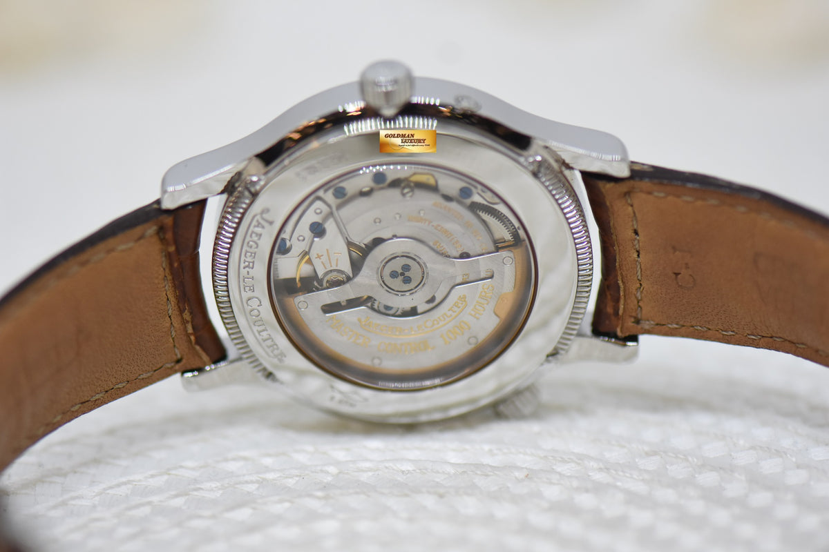 [SOLD] JLC MASTER GEOGRAPHIC 38mm RESERVE De MARCHE GMT STEEL AUTOMATIC 142.8.92.S (MINT)