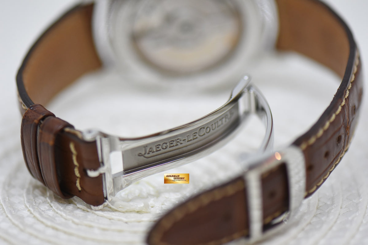 [SOLD] JLC MASTER GEOGRAPHIC 38mm RESERVE De MARCHE GMT STEEL AUTOMATIC 142.8.92.S (MINT)