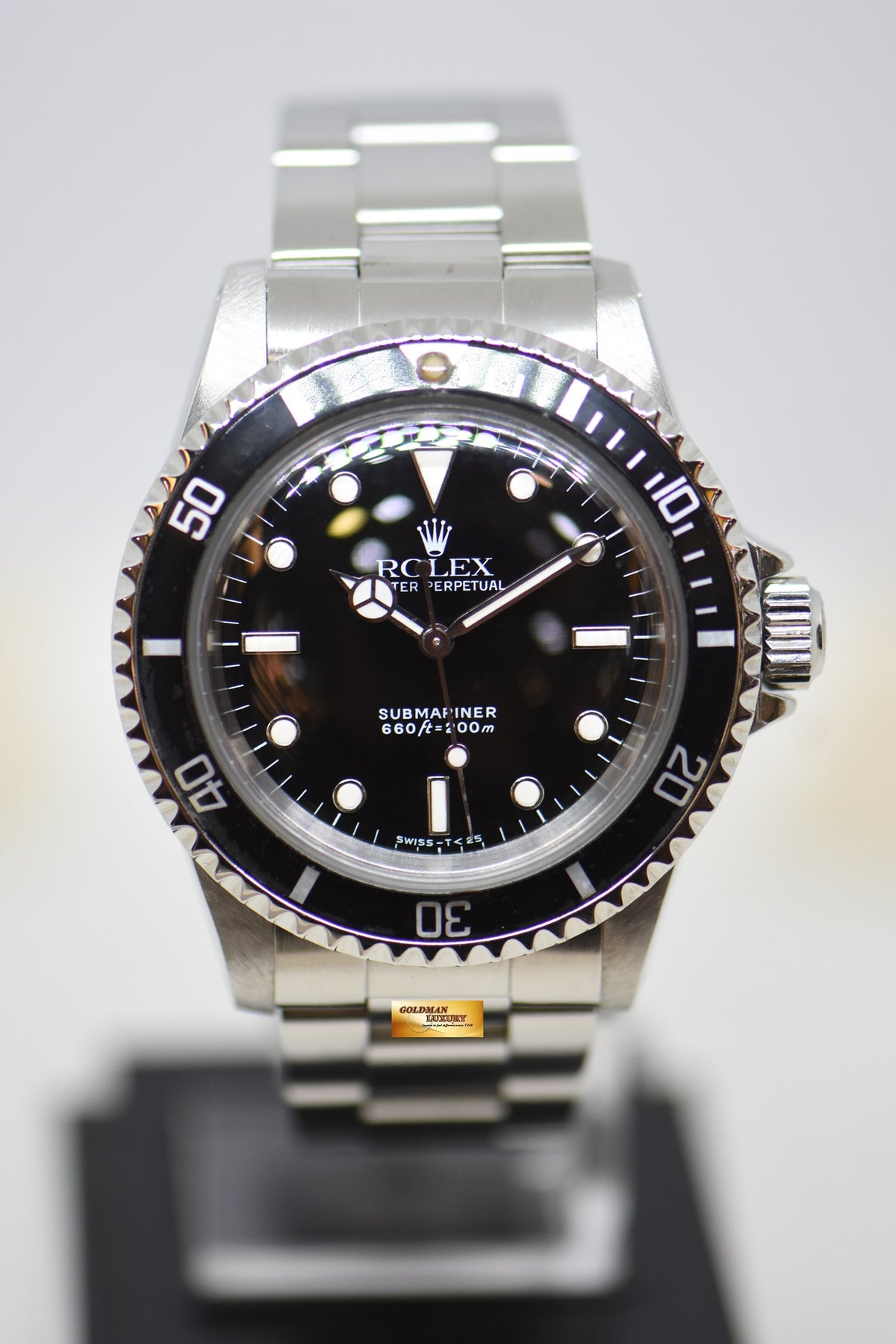 [SOLD] ROLEX OYSTER PERPETUAL SUBMARINER NO-DATE BLACK GLOSS DIAL 5513 (MINT-VINTAGE)