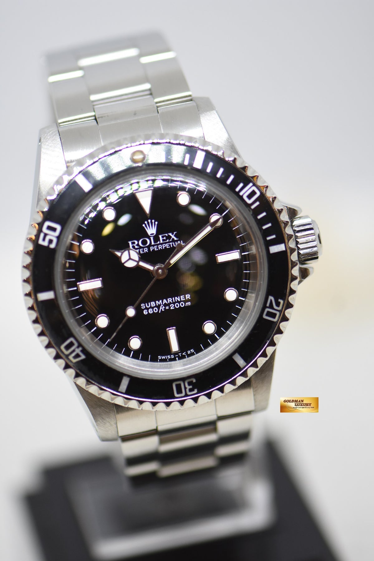 [SOLD] ROLEX OYSTER PERPETUAL SUBMARINER NO-DATE BLACK GLOSS DIAL 5513 (MINT-VINTAGE)