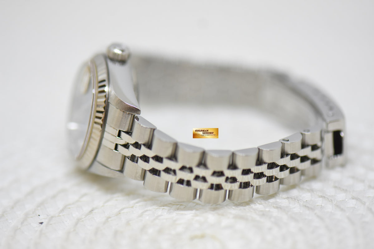 [SOLD] ROLEX OYSTER DATEJUST 26mm STEEL IN JUBILEE BRACELET BLUE-HUE DIAMOND DIAL 69174 (MINT)