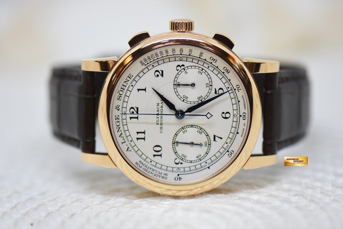 [SOLD] A.LANGE & SOHNE 1815 FLYBACK CHRONOGRAPH ROSE GOLD MANUAL WINDING 414.032 (MINT-UNPOLISHED)