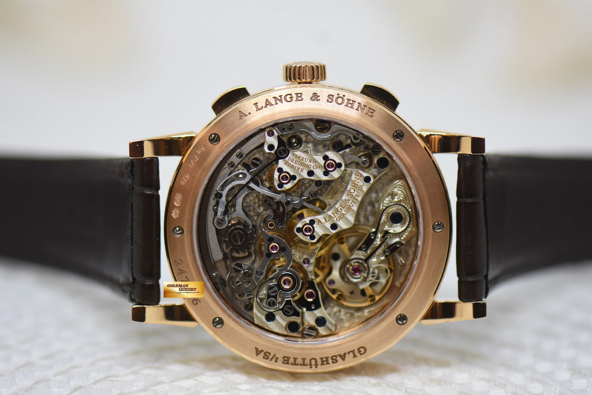 [SOLD] A.LANGE & SOHNE 1815 FLYBACK CHRONOGRAPH ROSE GOLD MANUAL WINDING 414.032 (MINT-UNPOLISHED)