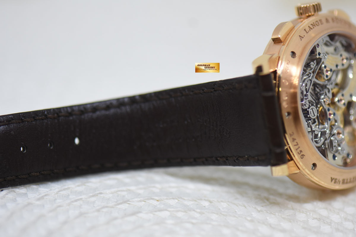 [SOLD] A.LANGE & SOHNE 1815 FLYBACK CHRONOGRAPH ROSE GOLD MANUAL WINDING 414.032 (MINT-UNPOLISHED)