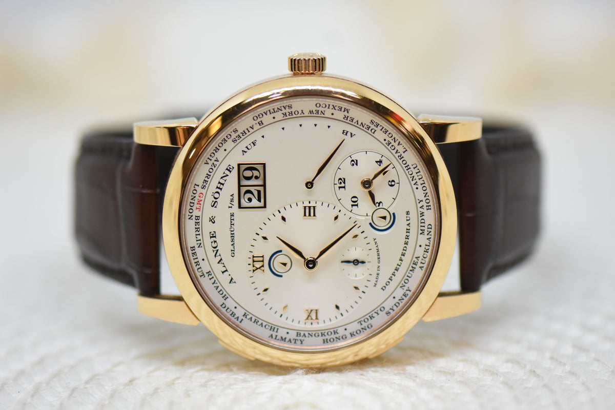 [SOLD] A.LANGE & SOHNE LANGE 1 TIMEZONE 41.9mm PINK GOLD OUTSIZED DATE DAY/NIGHT MANUAL 116.032 (MINT)