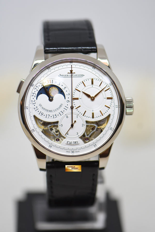 [SOLD] JLC DUOMETRE A QUANTIEME LUNAIRE 40.5mm MOONPHASE 18K WHITE GOLD MANUAL Q6043420 (MINT)