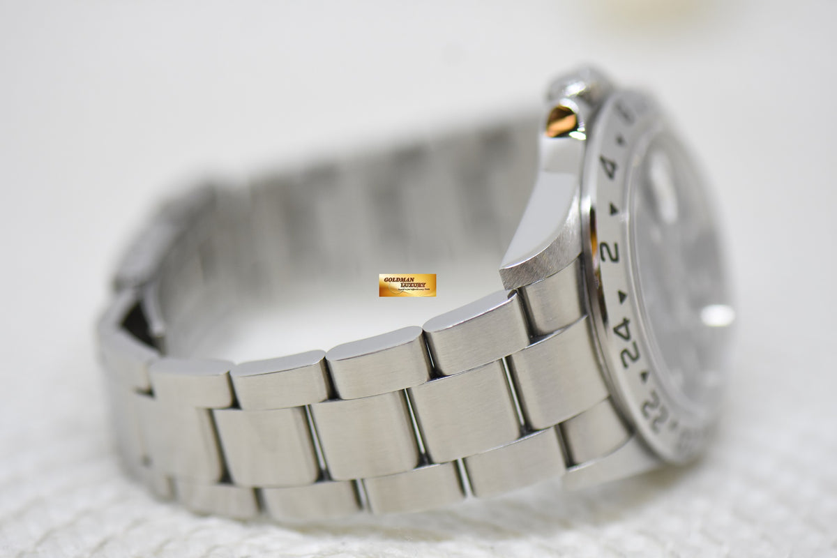 [SOLD] ROLEX OYSTER EXPLORER II 40mm STEEL BLACK DIAL CALIBRE 3185 16570 (NO PINHOLE-SEL) (CHAPTERING) (MINT)