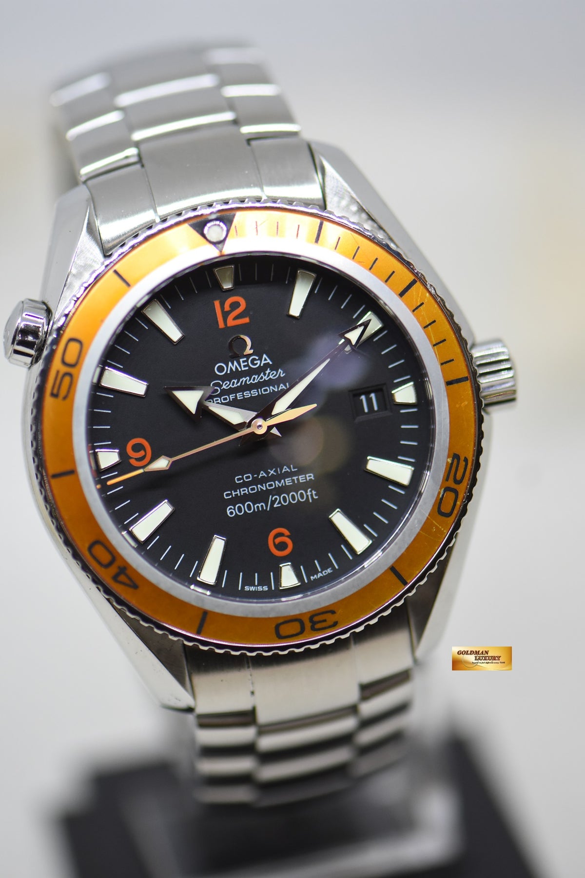 [SOLD] OMEGA SEAMASTER PLANET OCEAN 42mm STEEL ORANGE BLACK AUTOMATIC 2209.5000 (MINT)