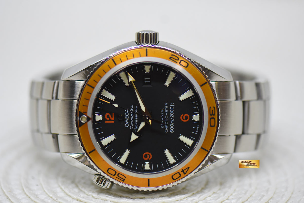 [SOLD] OMEGA SEAMASTER PLANET OCEAN 42mm STEEL ORANGE BLACK AUTOMATIC 2209.5000 (MINT)