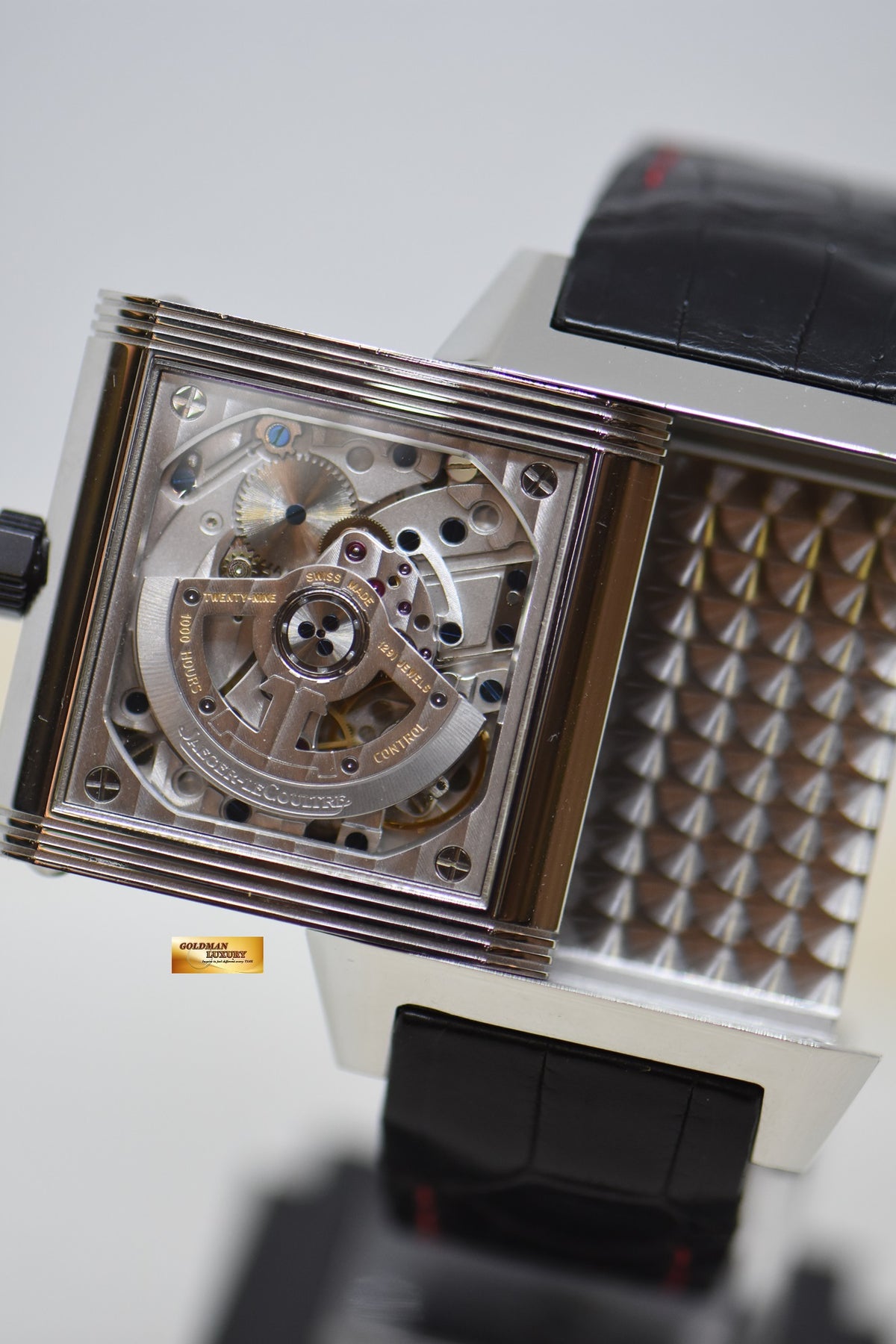 [SOLD] JLC REVERSO SQUADRA HOMETIME am/pm GMT STEEL IN LEATHER AUTOMATIC 230.8.77 (MINT)