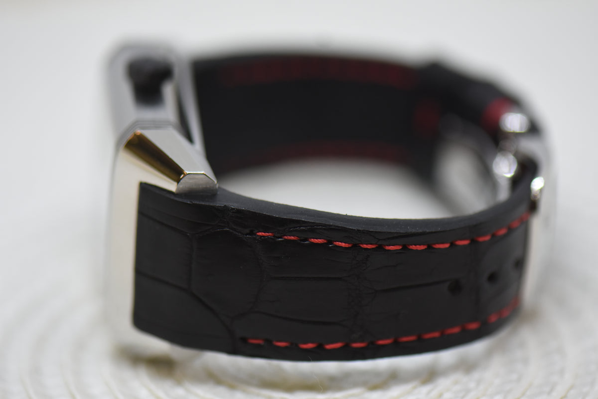 [SOLD] JLC REVERSO SQUADRA HOMETIME am/pm GMT STEEL IN LEATHER AUTOMATIC 230.8.77 (MINT)