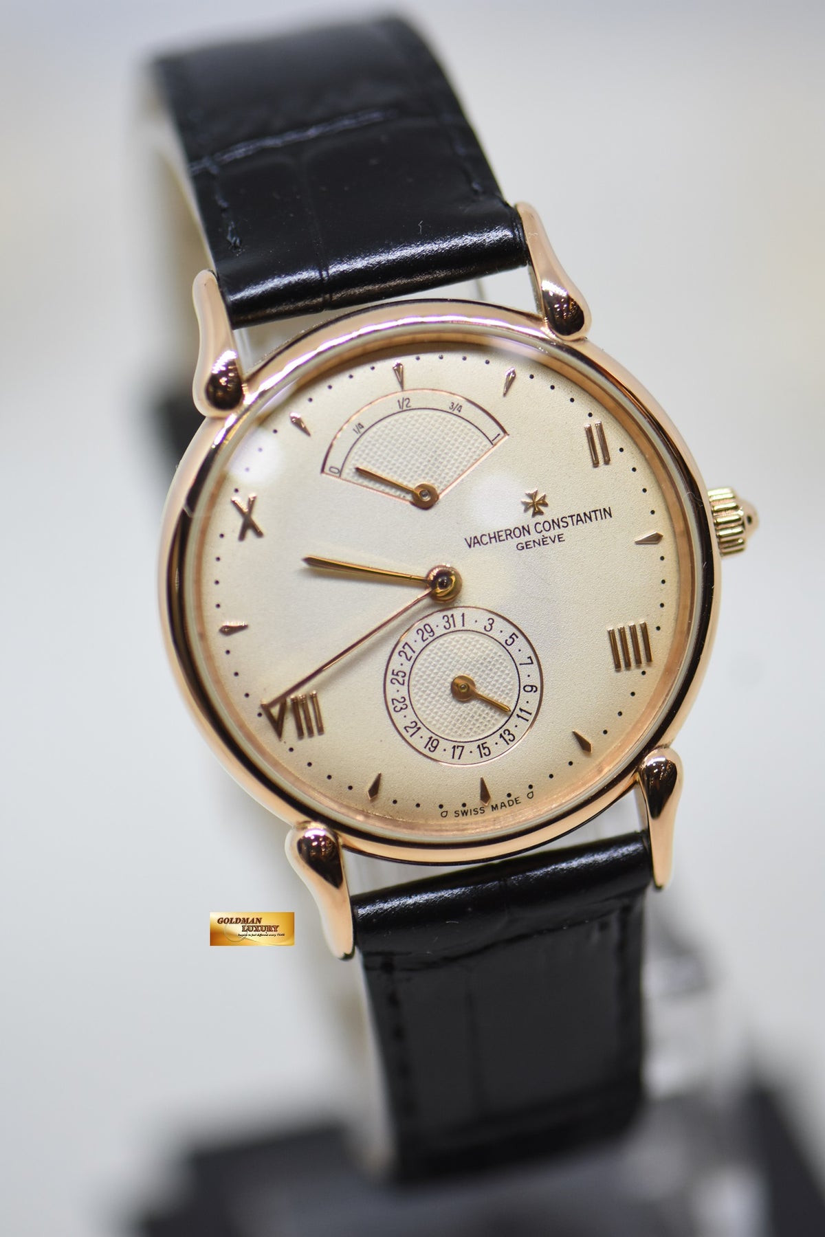 [SOLD] VACHERON CONSTANTIN LES HISTORIQUES POWER RESERVE 31.5mm ROSE GOLD AUTOMATIC 48100 (MINT)