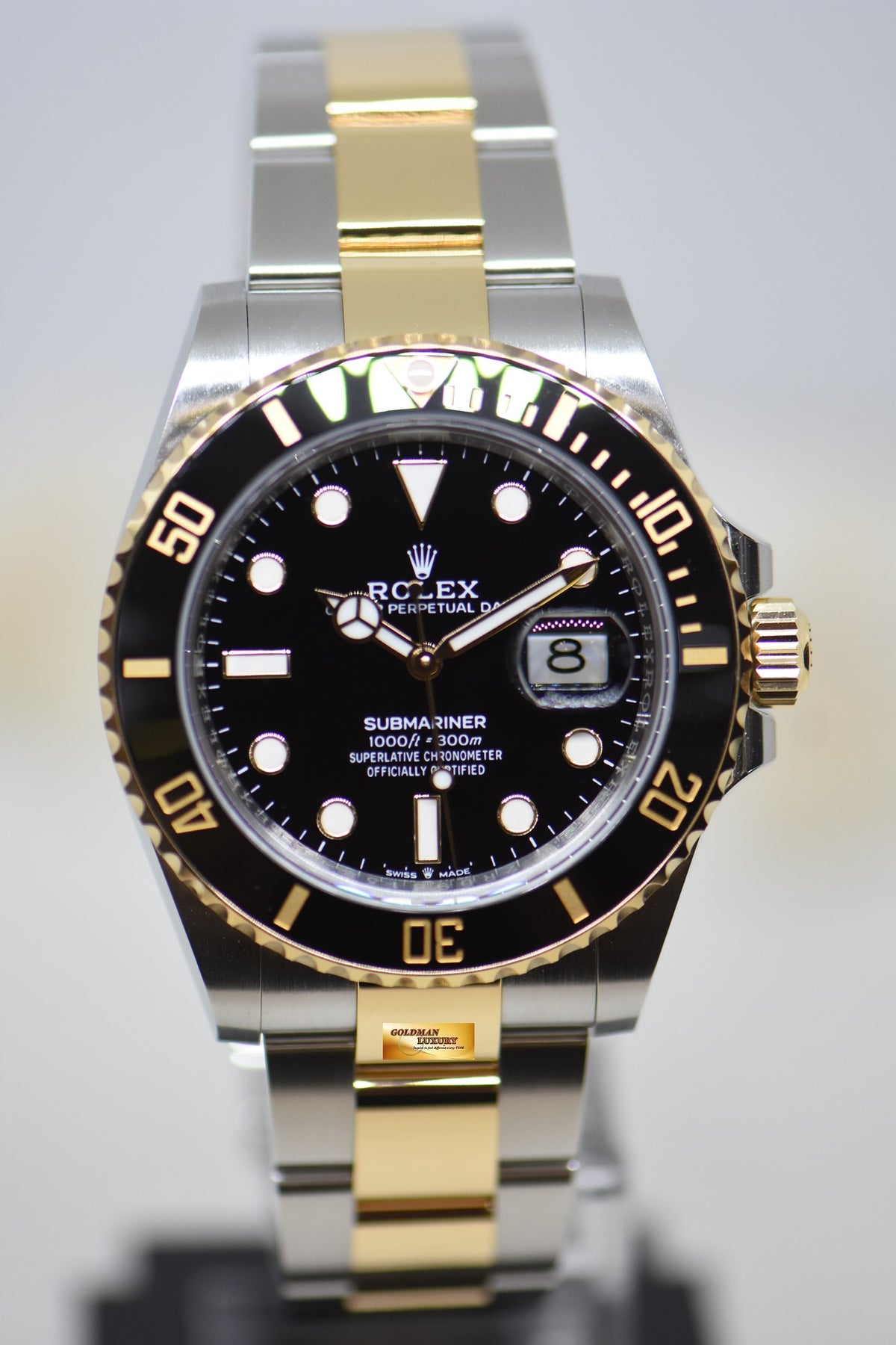 [SOLD] ROLEX OYSTER SUBMARINER 41mm HALF-GOLD IN BRACELET BLACK DIAL 126613LN (NEW-UNWORN)