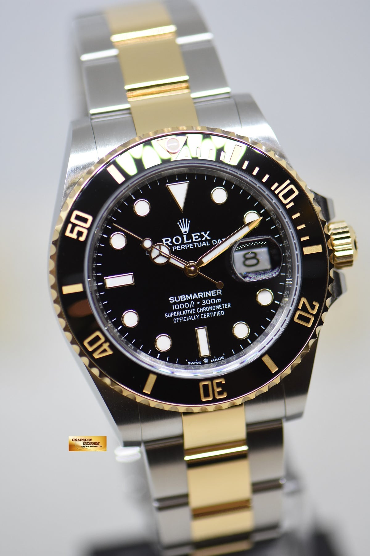 [SOLD] ROLEX OYSTER SUBMARINER 41mm HALF-GOLD IN BRACELET BLACK DIAL 126613LN (NEW-UNWORN)