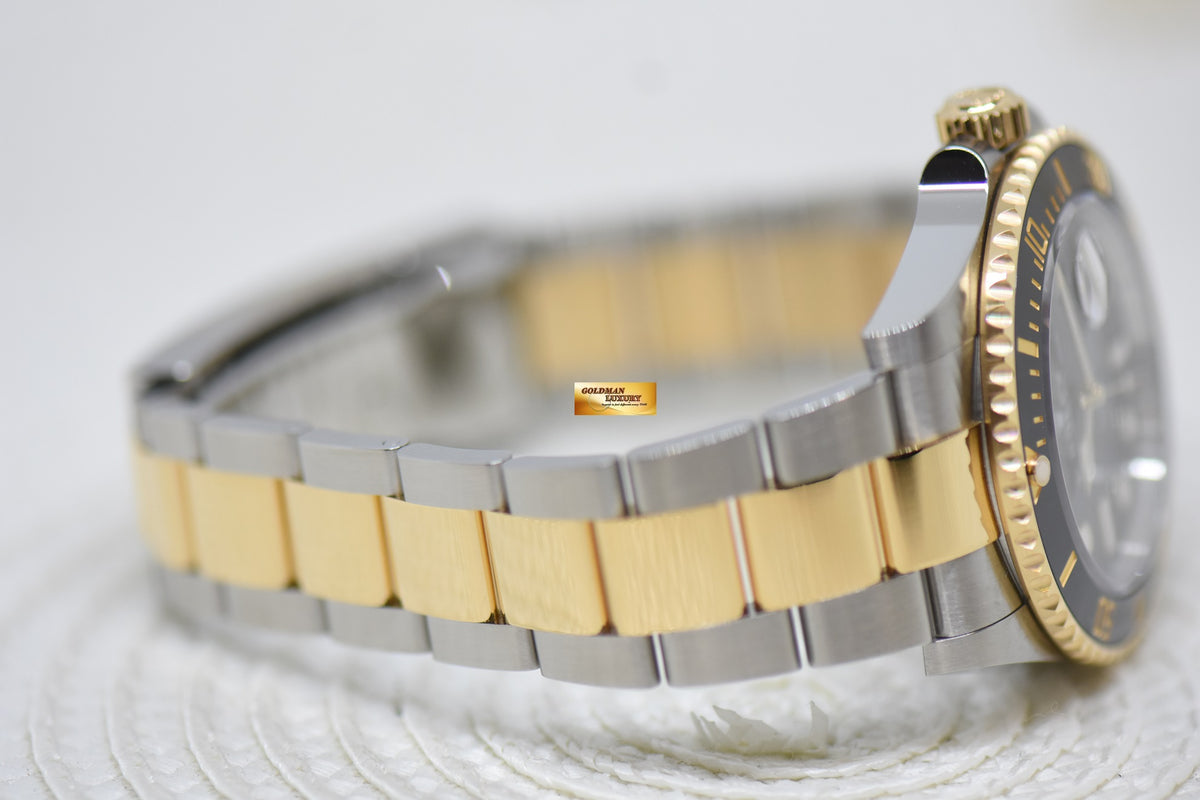 [SOLD] ROLEX OYSTER SUBMARINER 41mm HALF-GOLD IN BRACELET BLACK DIAL 126613LN (NEW-UNWORN)