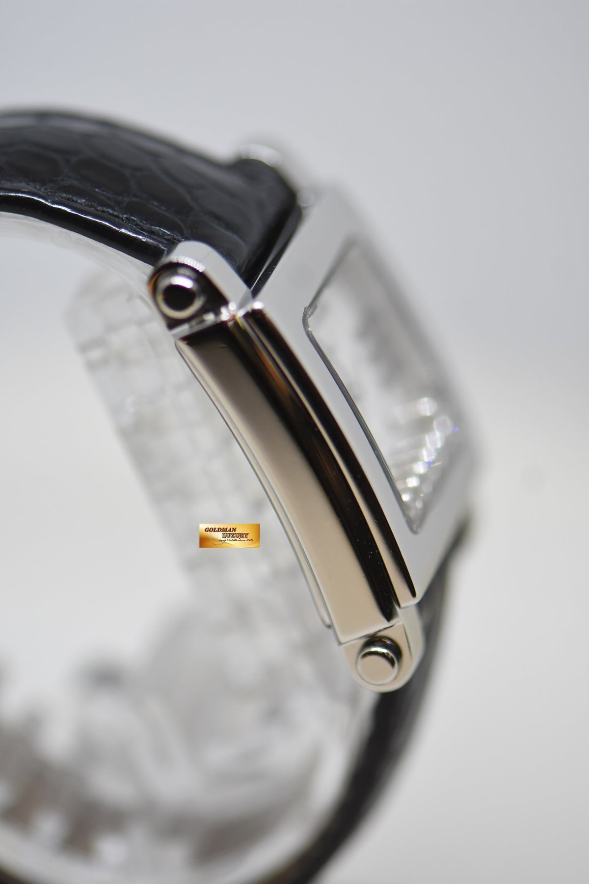 [SOLD] CHOPARD HAPPY SPORTS ORIGINAL 7 DIAMONDS MOP DIAL LADIES STEEL IN LEATHER STRAP QUARTZ 27/8495 (MINT)