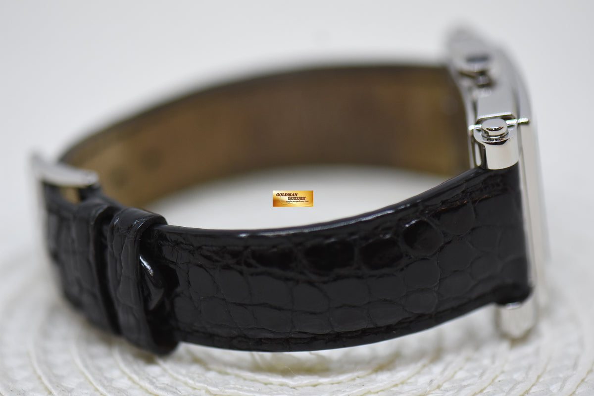 [SOLD] CHOPARD HAPPY SPORTS ORIGINAL 7 DIAMONDS MOP DIAL LADIES STEEL IN LEATHER STRAP QUARTZ 27/8495 (MINT)