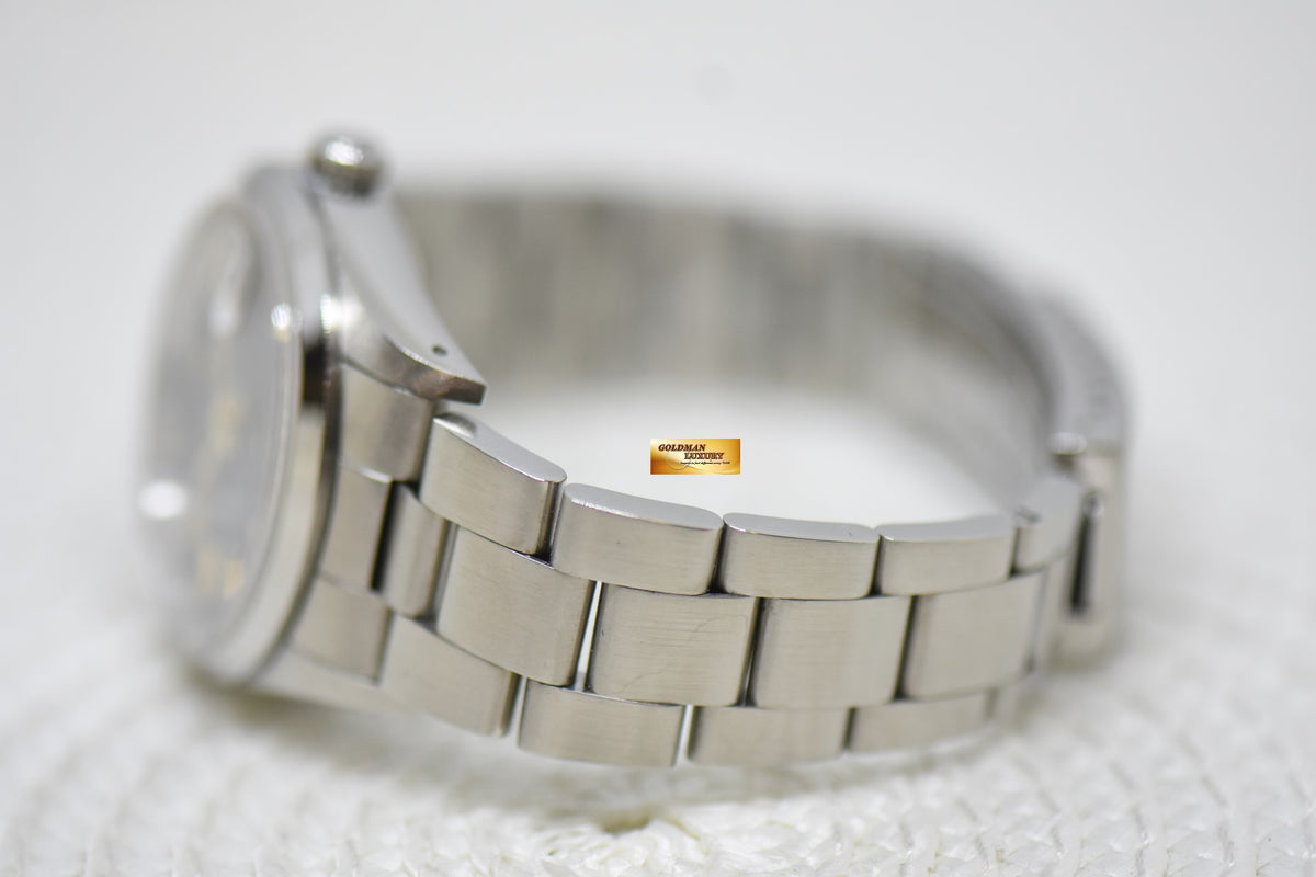 [SOLD] ROLEX OYSTER PERPETUAL DATE 34mm STEEL IN BRACELET BLUE DIAL 15200 (QUICKSET-DATE) (MINT)