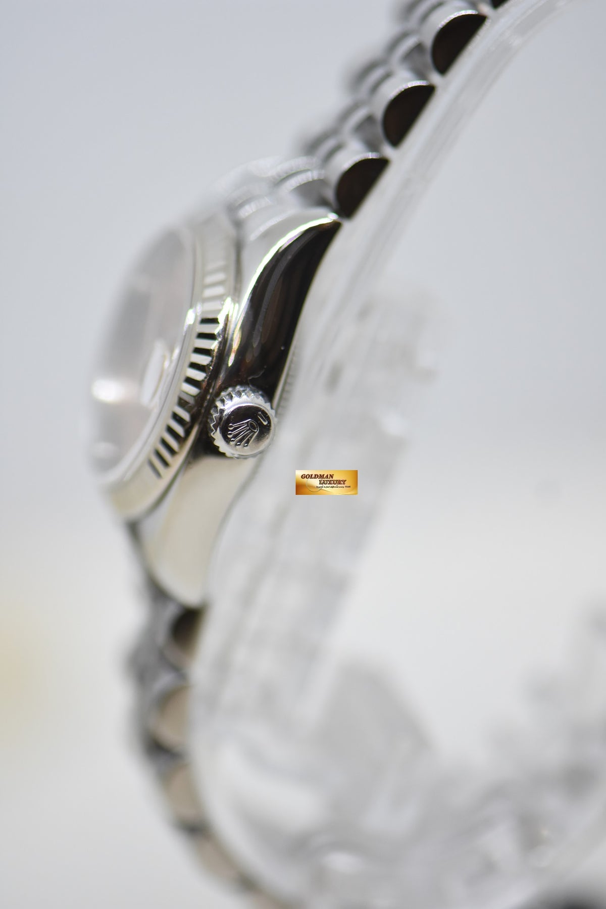 [SOLD] ROLEX OYSTER DATEJUST 26mm STEEL IN JUBILEE BRACELET PINK ROMAN DIAL 179174 (MINT)