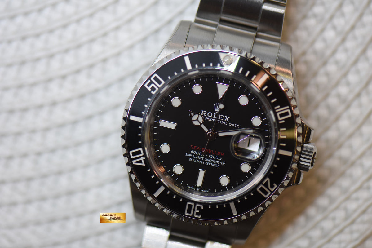 [SOLD] ROLEX OYSTER PERPETUAL RED SEA-DWELLER 43mm MARK II DIAL STEEL IN BRACELET 126600 (MINT)(RX8 STICKERS ON)