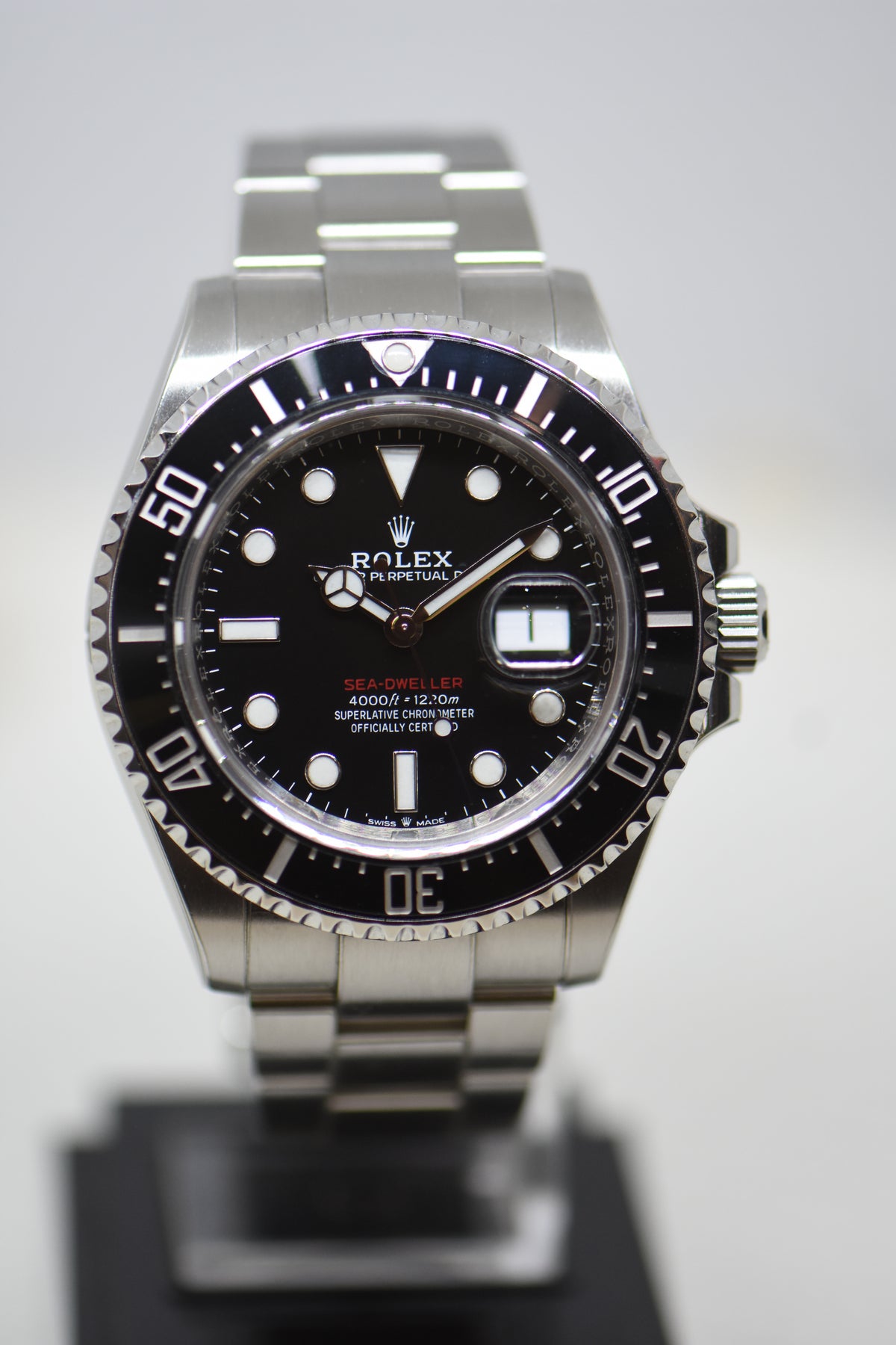 [SOLD] ROLEX OYSTER PERPETUAL RED SEA-DWELLER 43mm MARK II DIAL STEEL IN BRACELET 126600 (MINT)(RX8 STICKERS ON)