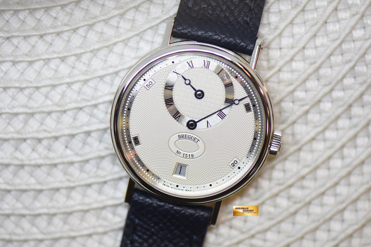 [SOLD] BREGUET CLASSIQUE REGULATOR 36mm PLATINUM IN LEATHER STRAP AUTOMATIC 5187PT/15/986 (MINT)