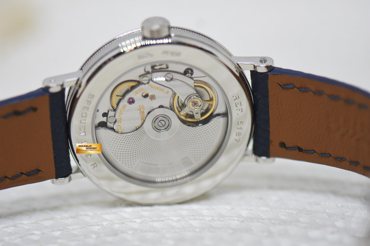 [SOLD] BREGUET CLASSIQUE REGULATOR 36mm PLATINUM IN LEATHER STRAP AUTOMATIC 5187PT/15/986 (MINT)