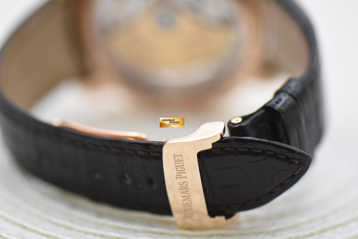 [SOLD] AUDEMARS PIGUET MILLENARY 4101 ROSE GOLD IN LEATHER STRAP 47mm MENS AUTOMATIC 15350OR (MINT)