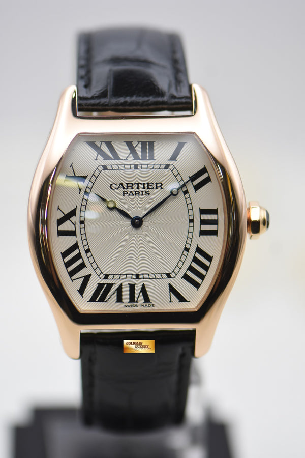 [SOLD] CARTIER PARIS CPCP TORTUE XL MEN’S 18K ROSE GOLD MANUAL WINDING 2763 (MINT)