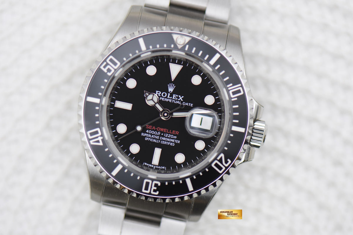 [SOLD] ROLEX OYSTER PERPETUAL RED SEA-DWELLER 43mm MARK I DIAL STEEL IN BRACELET 126600 (MINT)(FULL RX-8 STICKERS)
