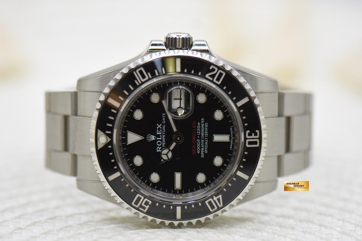 [SOLD] ROLEX OYSTER PERPETUAL RED SEA-DWELLER 43mm MARK I DIAL STEEL IN BRACELET 126600 (MINT)(FULL RX-8 STICKERS)