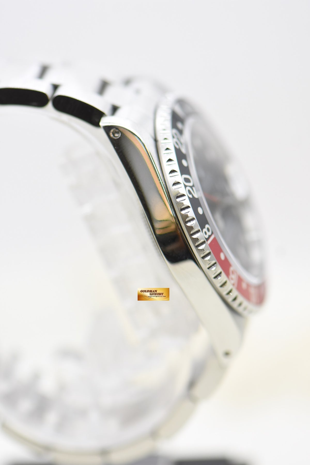 [SOLD] ROLEX OYSTER GMT-MASTER II 40mm STEEL RED/BLACK COKE BEZEL 16710 (MINT)