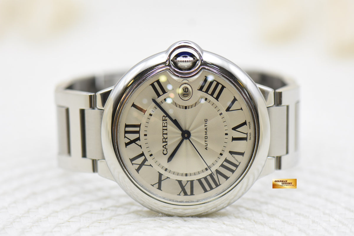 [SOLD] CARTIER BALLON BLEU LARGE 42mm STEEL IN BRACELET AUTOMATIC W69012Z4 (MINT)