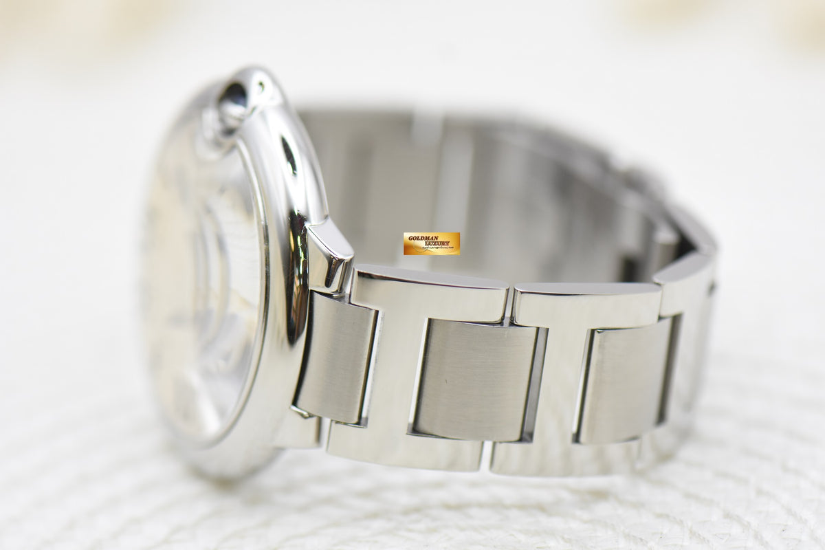 [SOLD] CARTIER BALLON BLEU LARGE 42mm STEEL IN BRACELET AUTOMATIC W69012Z4 (MINT)